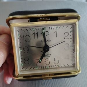 Bolivia Vintage Travel Clock Quartz Alarm
